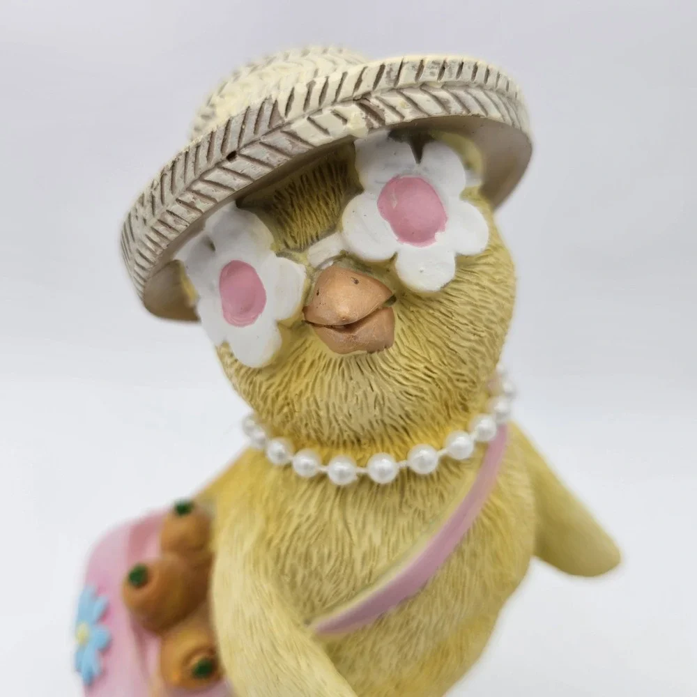 Bunny Boulevard Resin Easter Chick with Hat, Sunglasses, Purse, Pearls & Heels